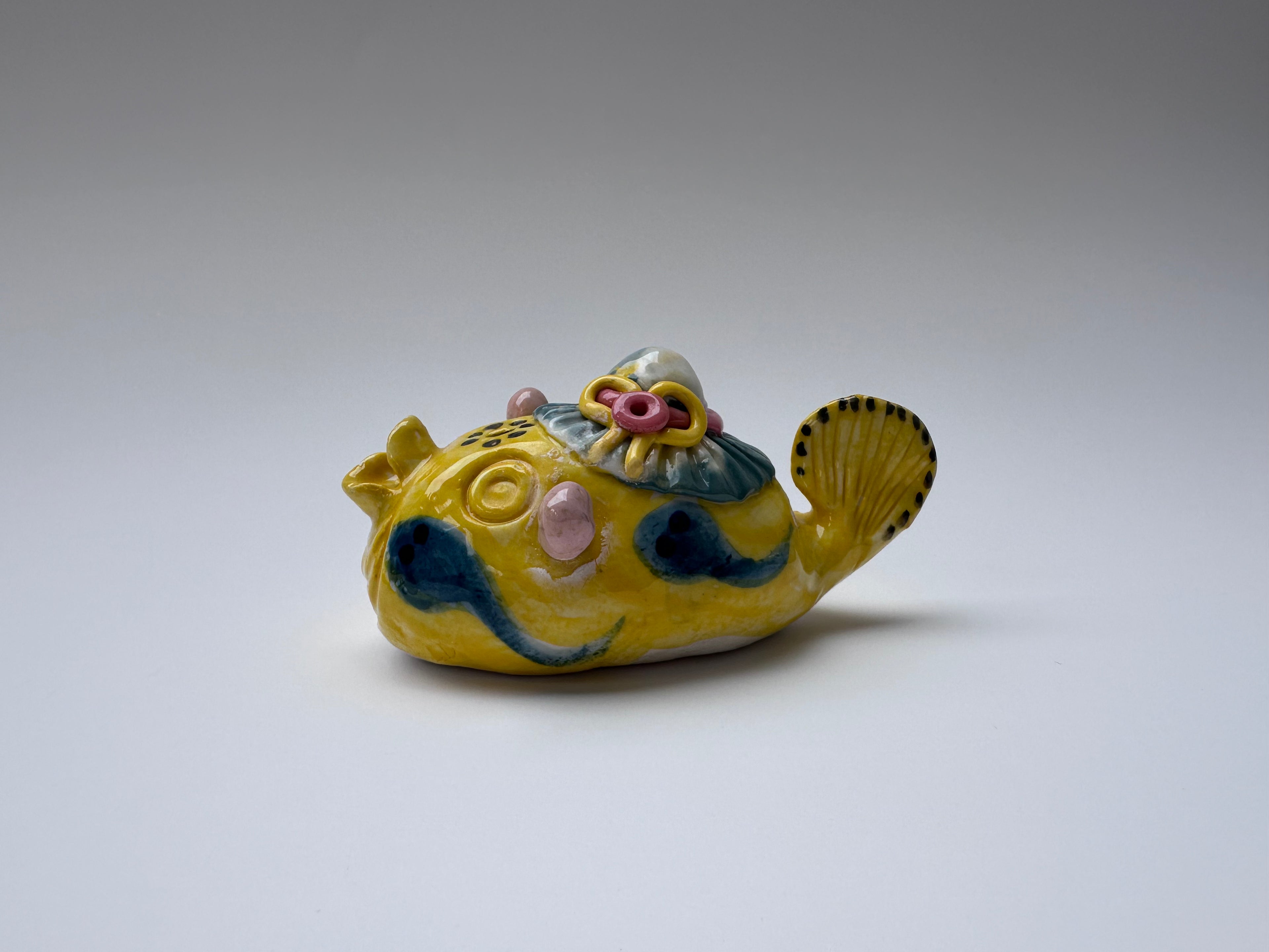 Whimsical Yellow Handmade Fish