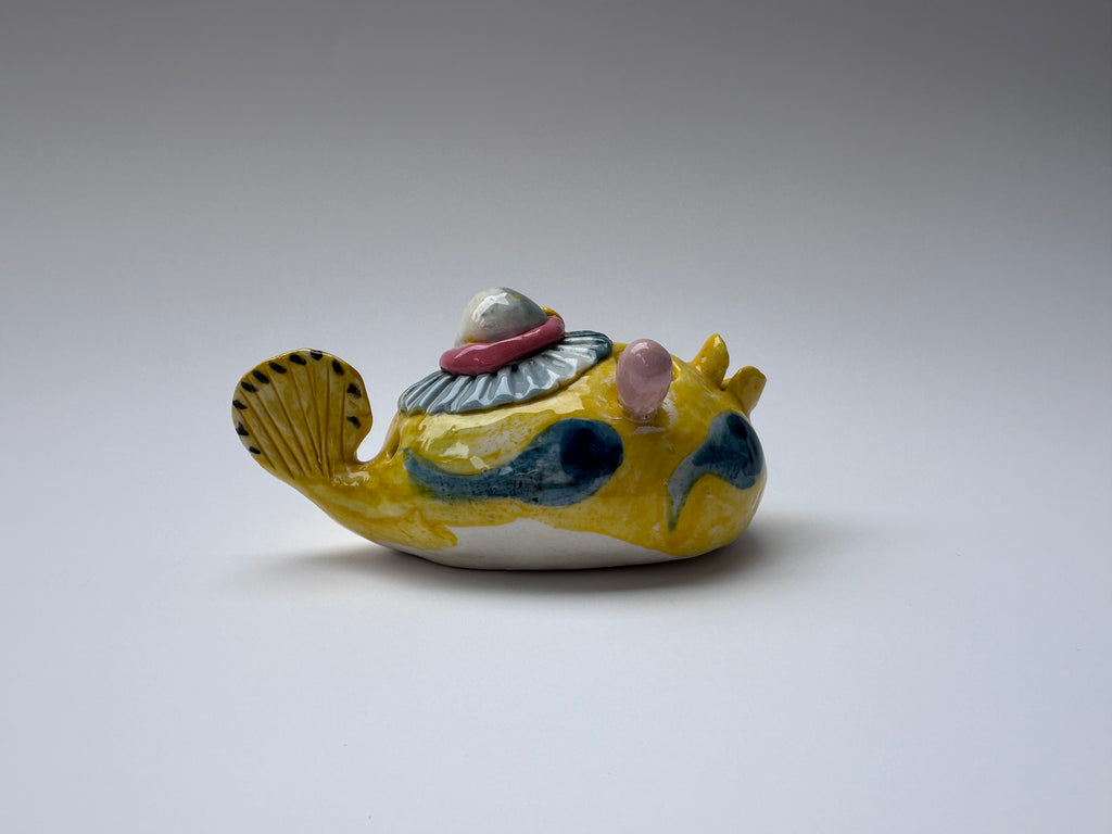 Whimsical Yellow Handmade Fish