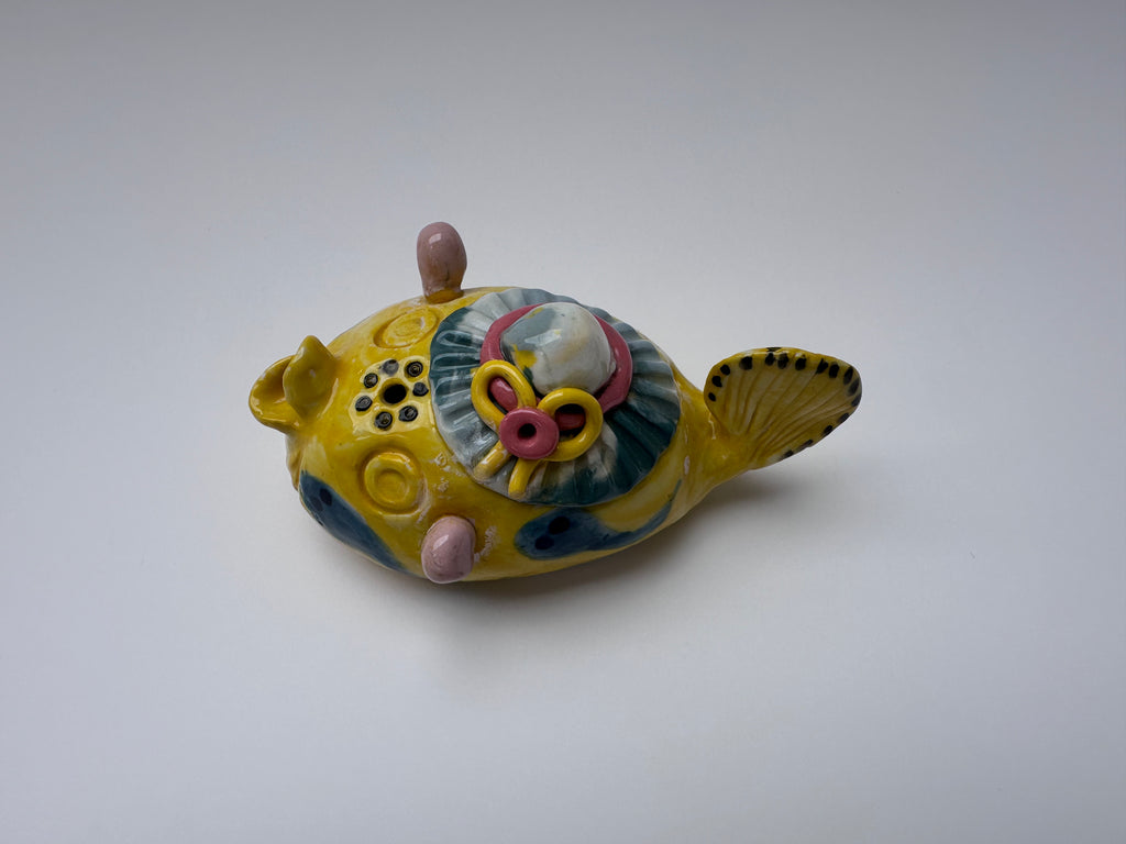 Whimsical Yellow Handmade Fish