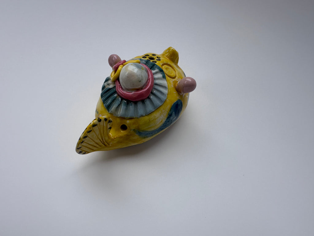 Whimsical Yellow Handmade Fish