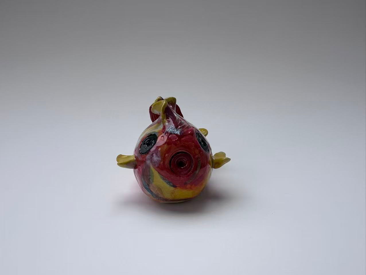 Playful Red-Yellow Handmade Fish