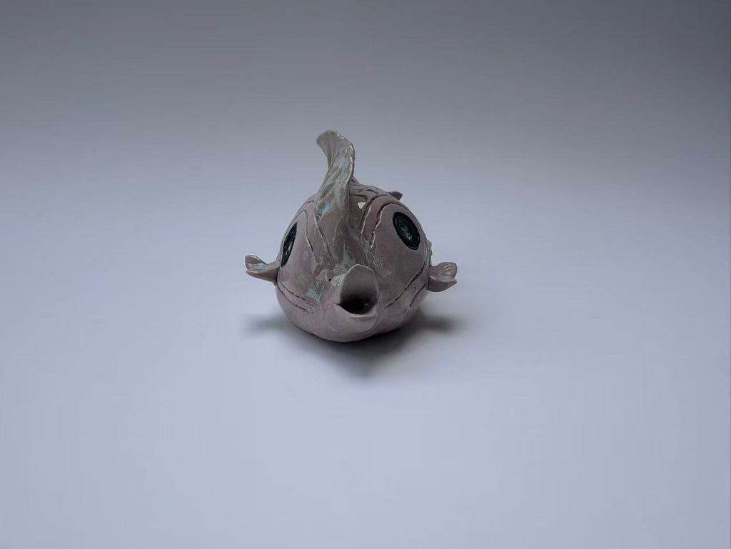 Big-Eyed Lavender Handmade Fish