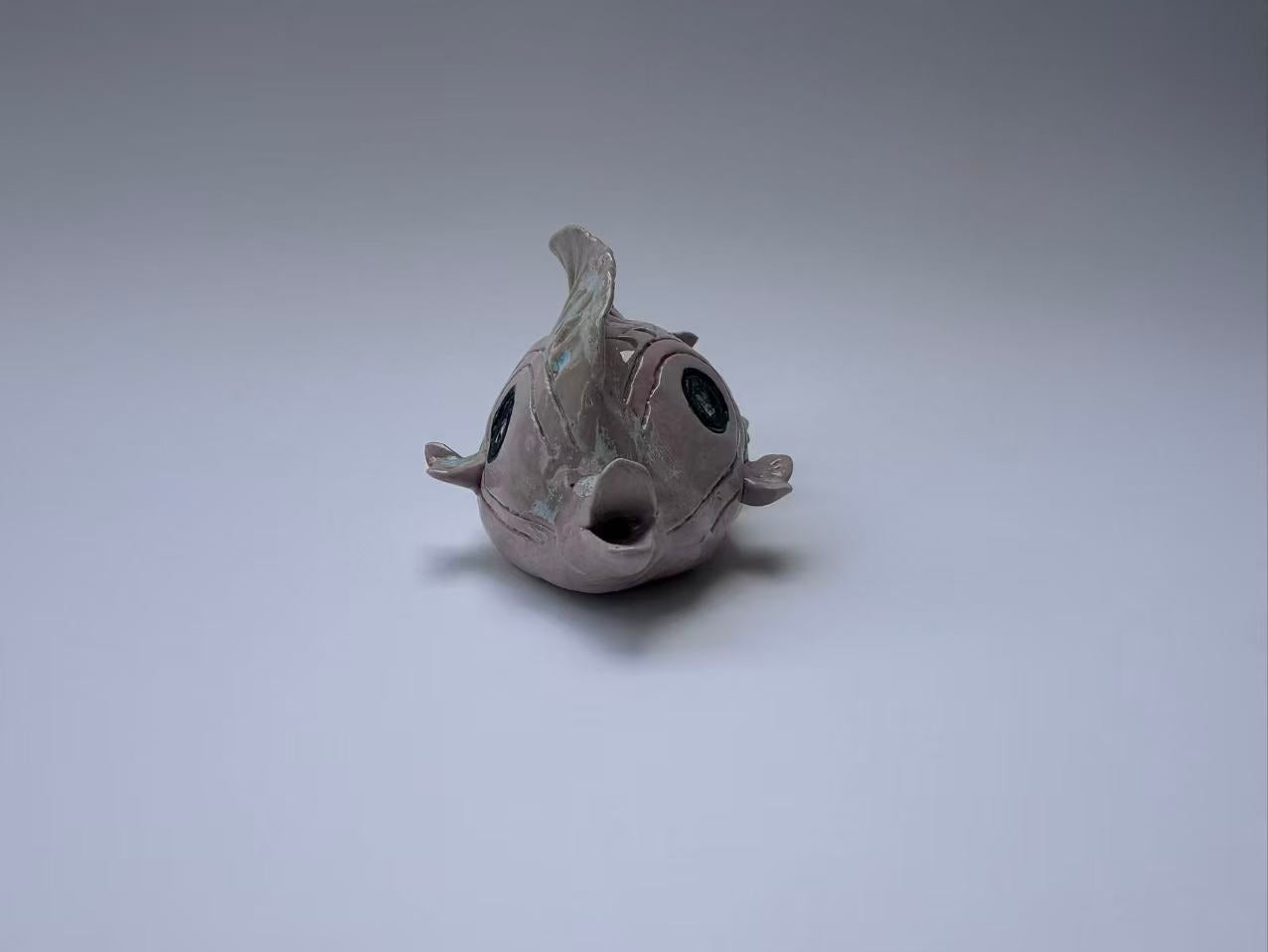 Big-Eyed Lavender Handmade Fish