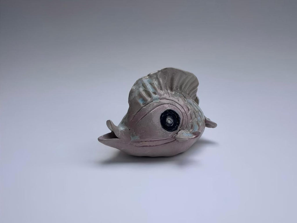 Big-Eyed Lavender Handmade Fish