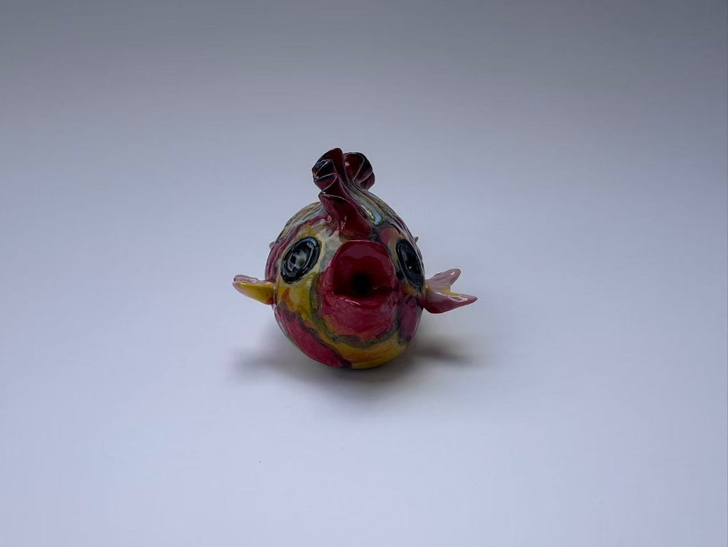 Rich Red-Gold Scaled Handmade Fish