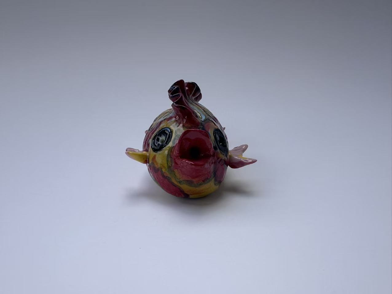 Rich Red-Gold Scaled Handmade Fish