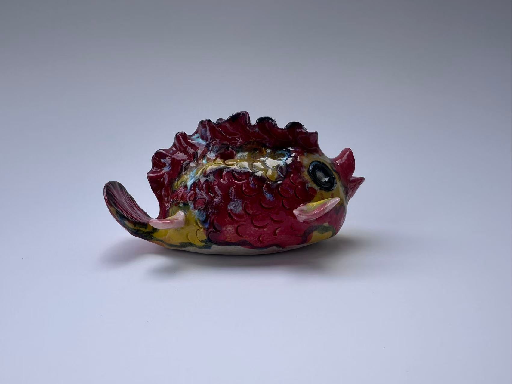 Rich Red-Gold Scaled Handmade Fish