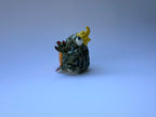 Fantasy Crown Frog with Lotus Leaf | Handmade Frog Sculpture