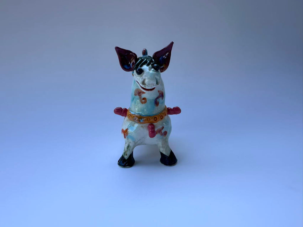 Handmade Colorful Horse Art Sculpture