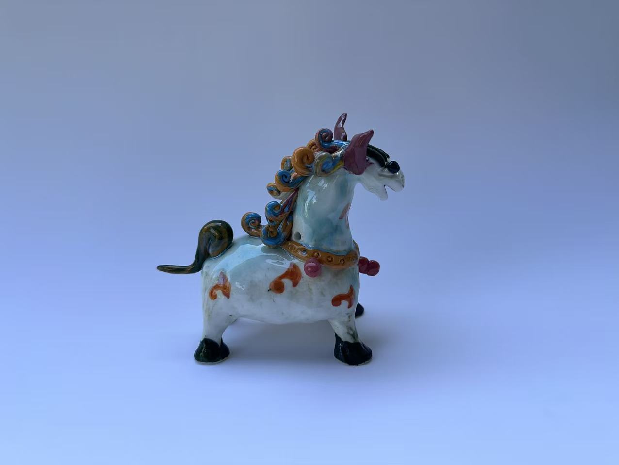 Handmade Colorful Horse Art Sculpture