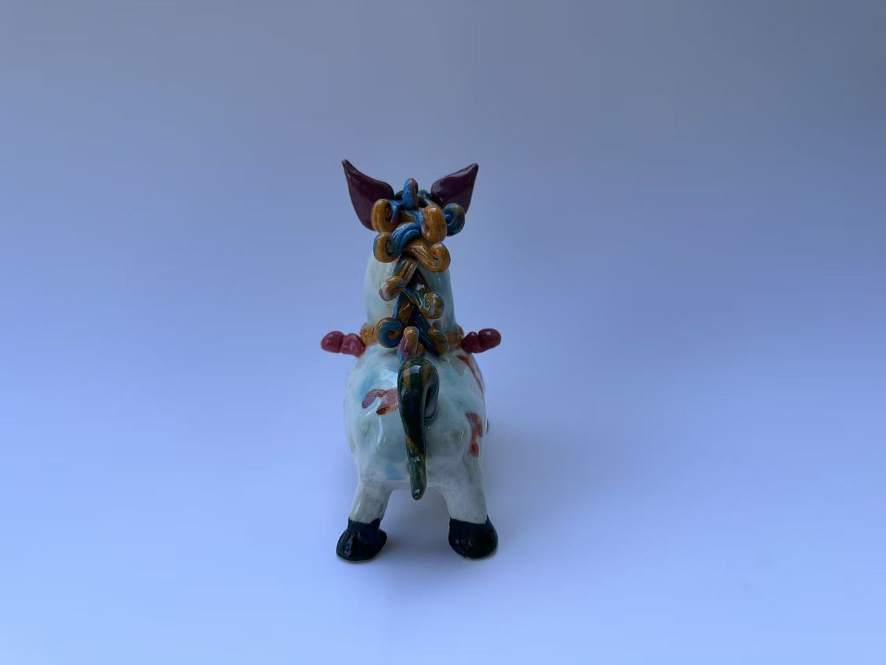 Handmade Colorful Horse Art Sculpture