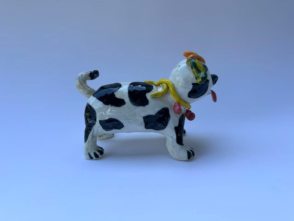 Handmade Colorful Dog Art Sculpture