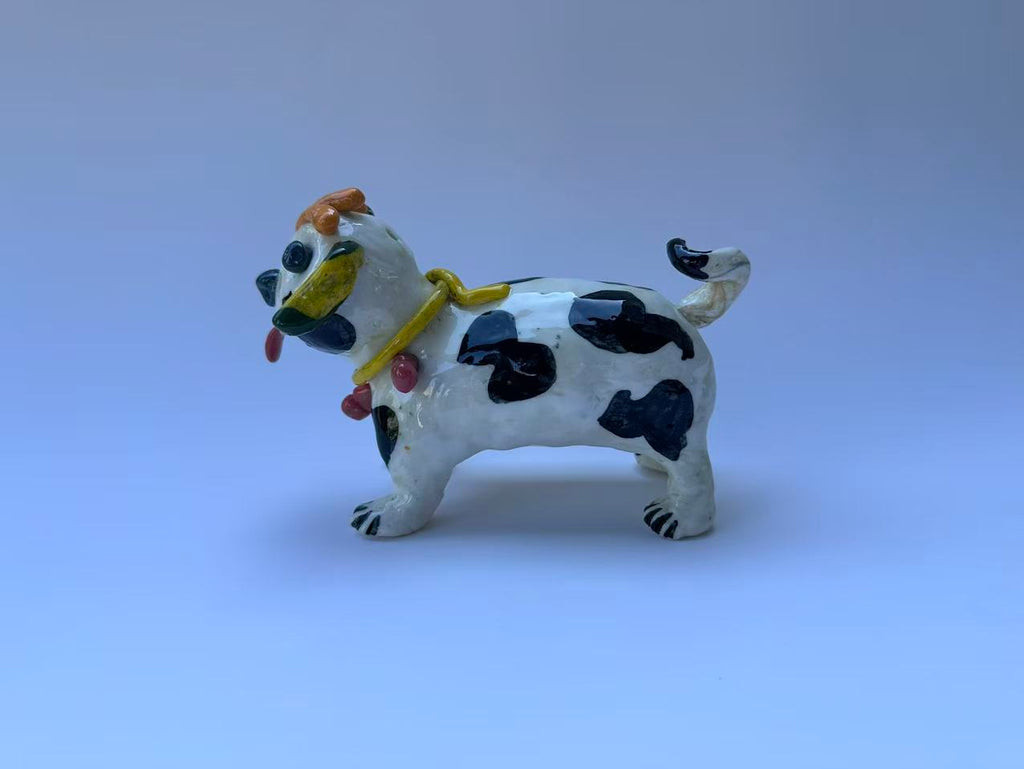 Handmade Colorful Dog Art Sculpture