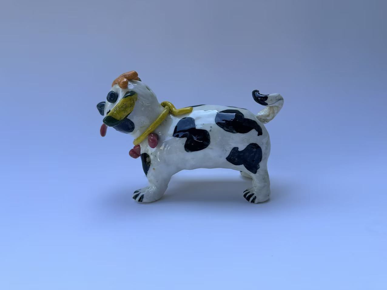 Handmade Colorful Dog Art Sculpture