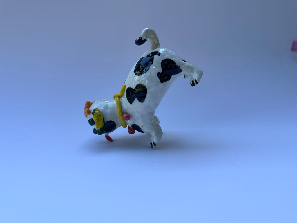 Handmade Colorful Dog Art Sculpture