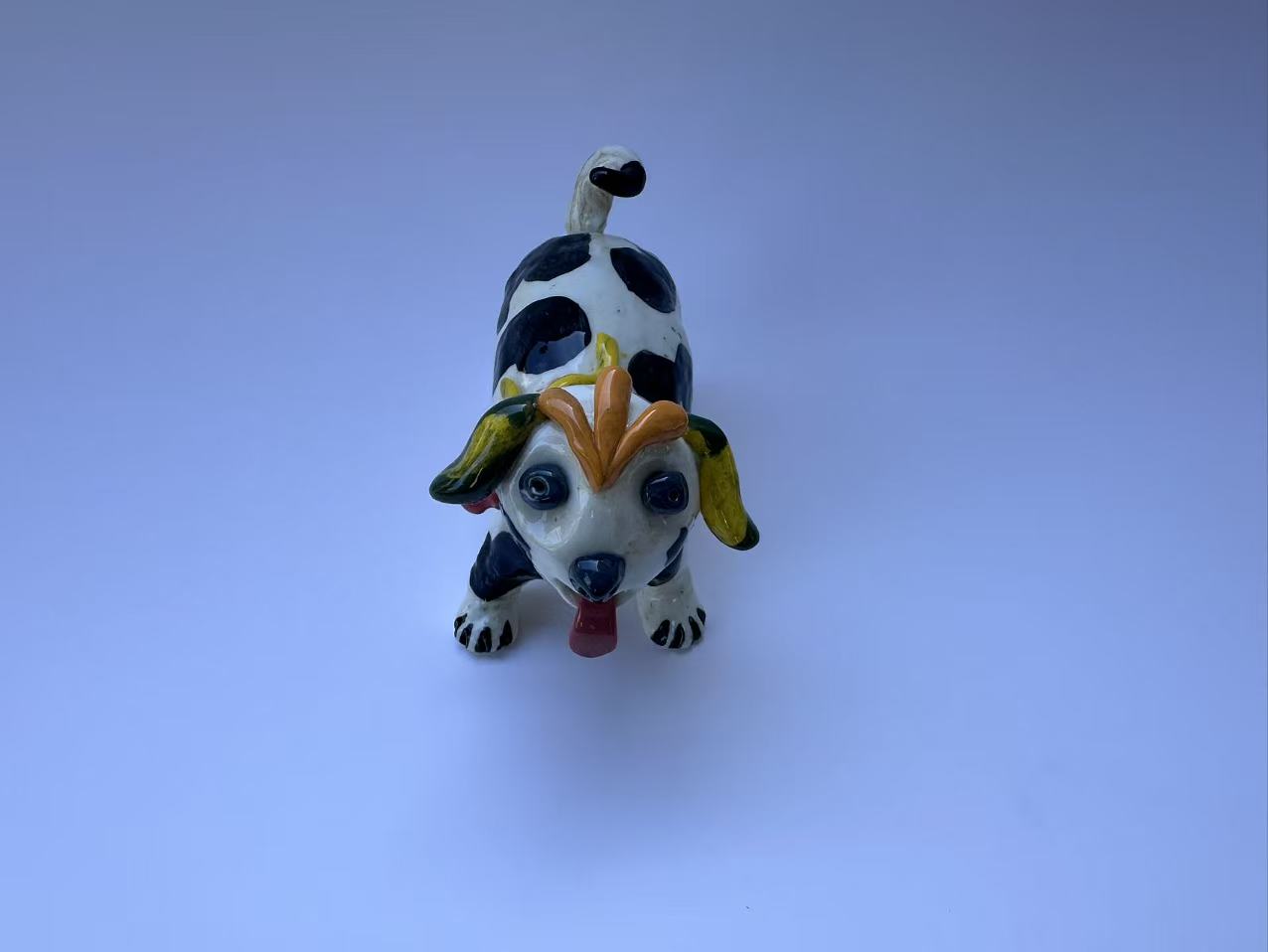 Handmade Colorful Dog Art Sculpture
