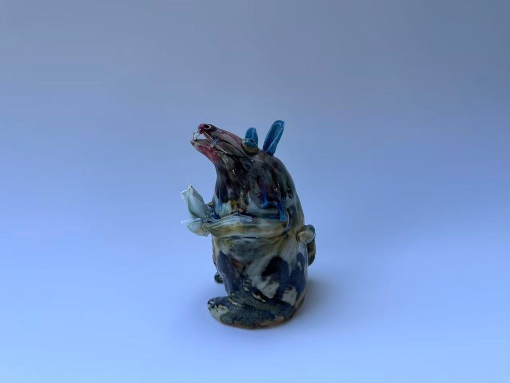 Handmade Ceramic Fantasy Mouse Sculpture