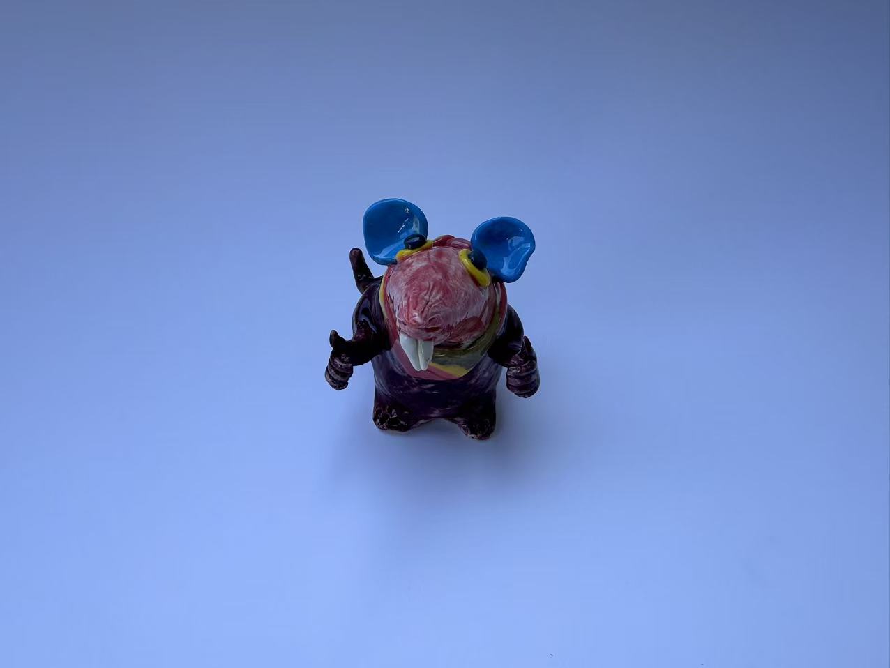 Handmade Ceramic Whimsical Mouse Sculpture