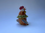 Handmade Colorful Rooster Art Sculpture