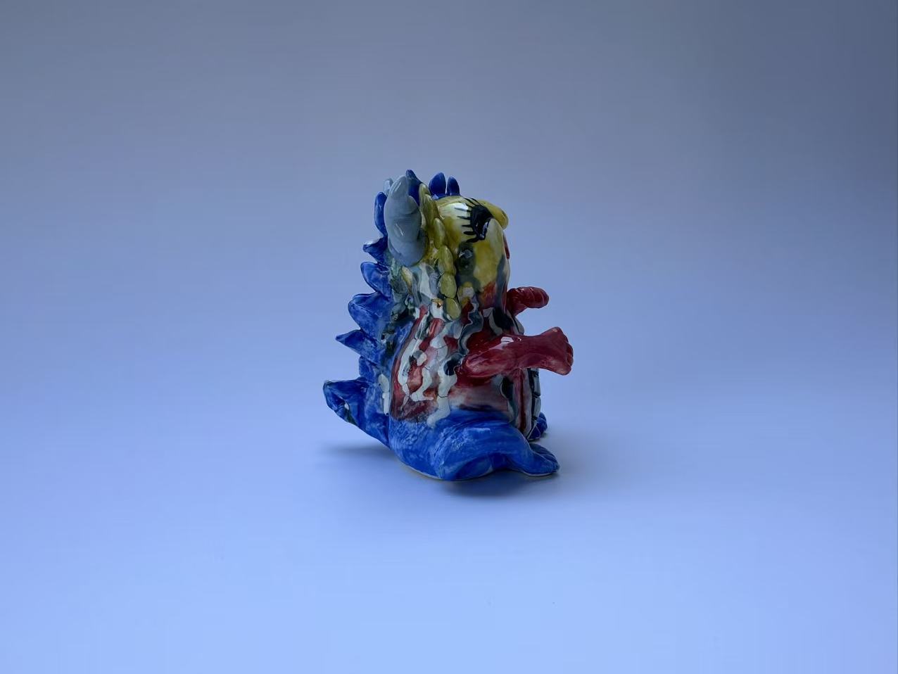 Handmade Colorful Little Dragon Art Sculpture