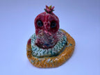 Handmade Colorful Snake Art Sculpture