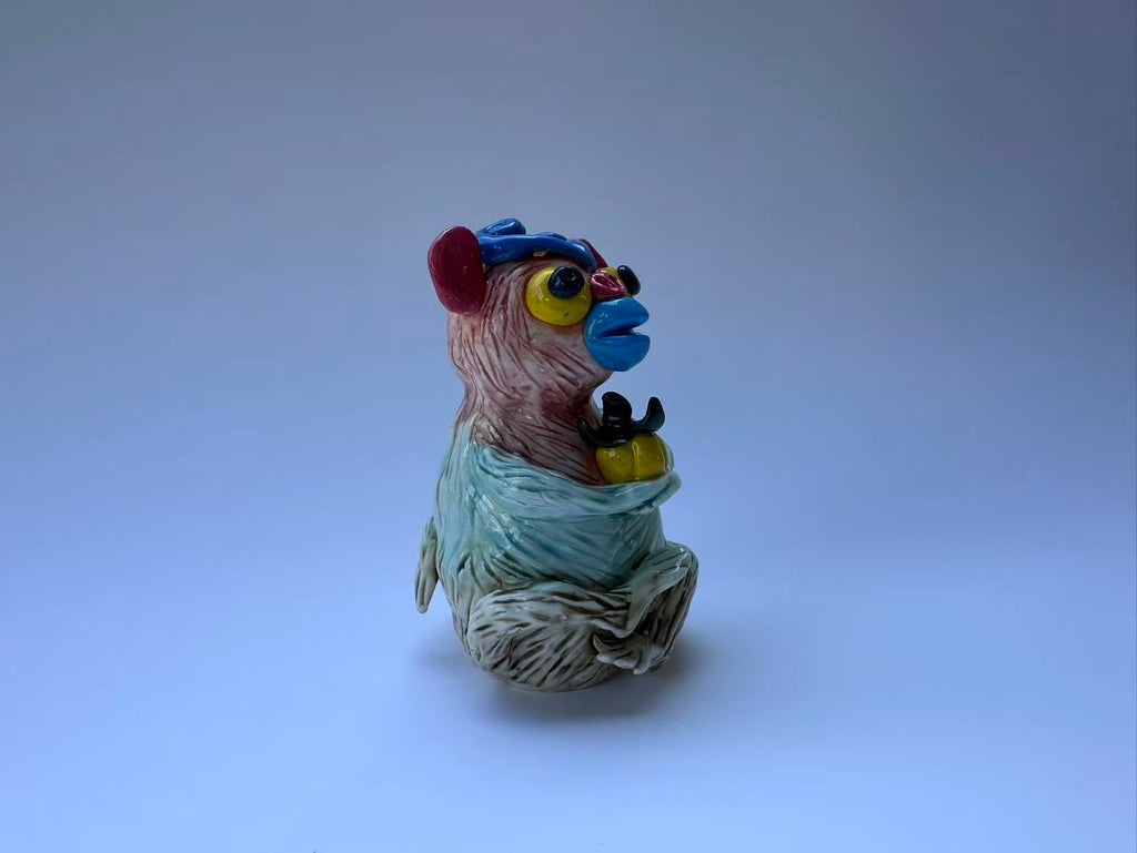 Handmade Whimsical Monkey Sculpture