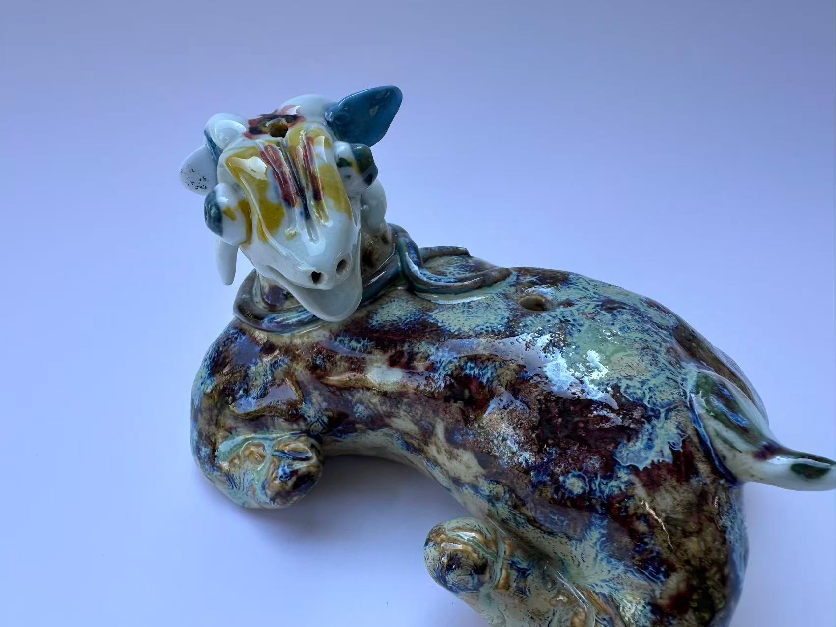 Handmade Colorful Sheep Art Sculpture