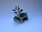 Handmade Colorful Ox Sculpture