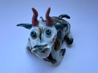 Handmade Colorful Ox Sculpture