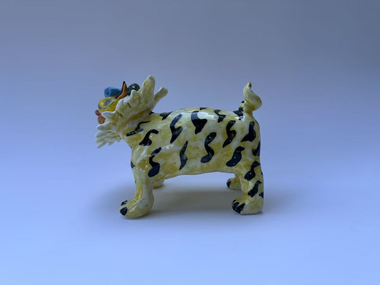 Handmade Whimsical Tiger Sculpture