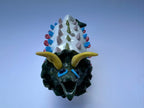 Handmade Colorful Triceratops Art Sculpture