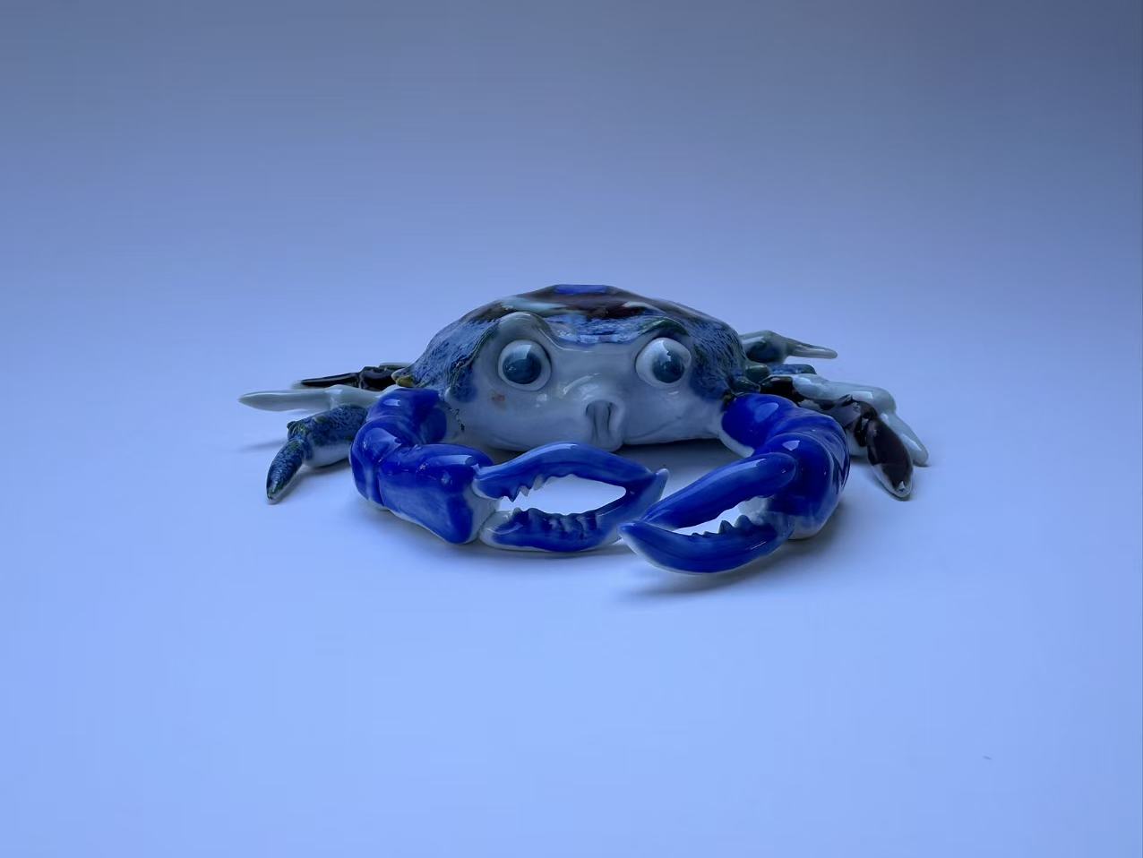 Handmade Colorful Crab Art Sculpture