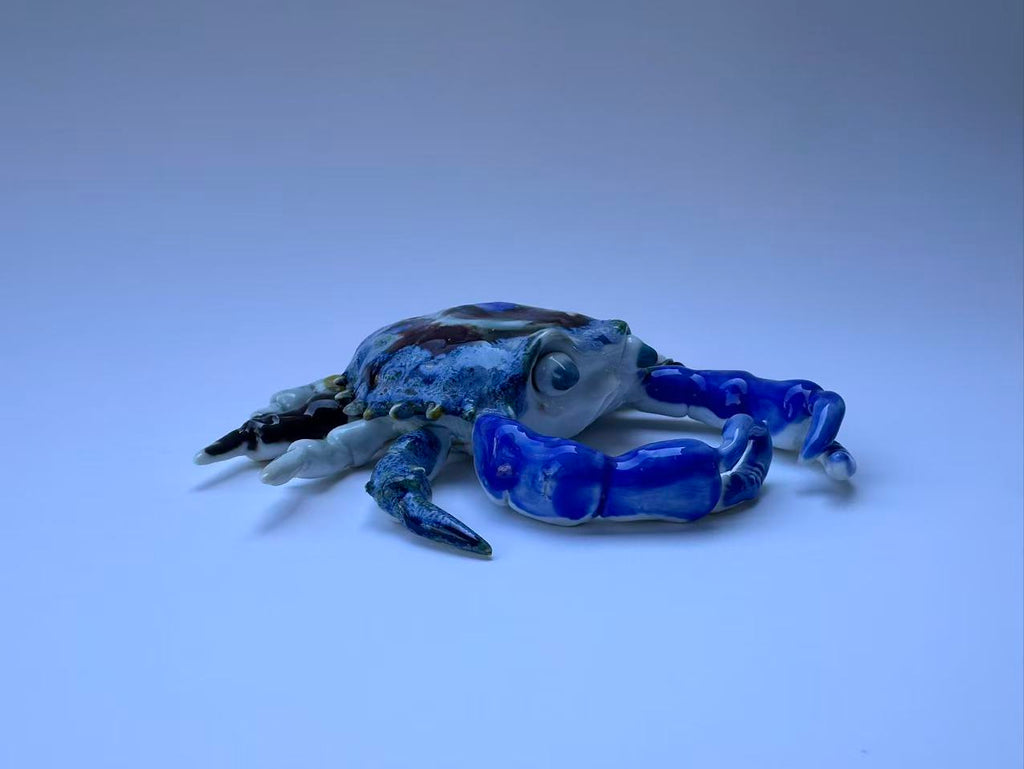 Handmade Colorful Crab Art Sculpture