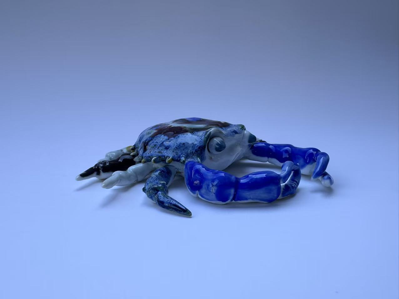 Handmade Colorful Crab Art Sculpture
