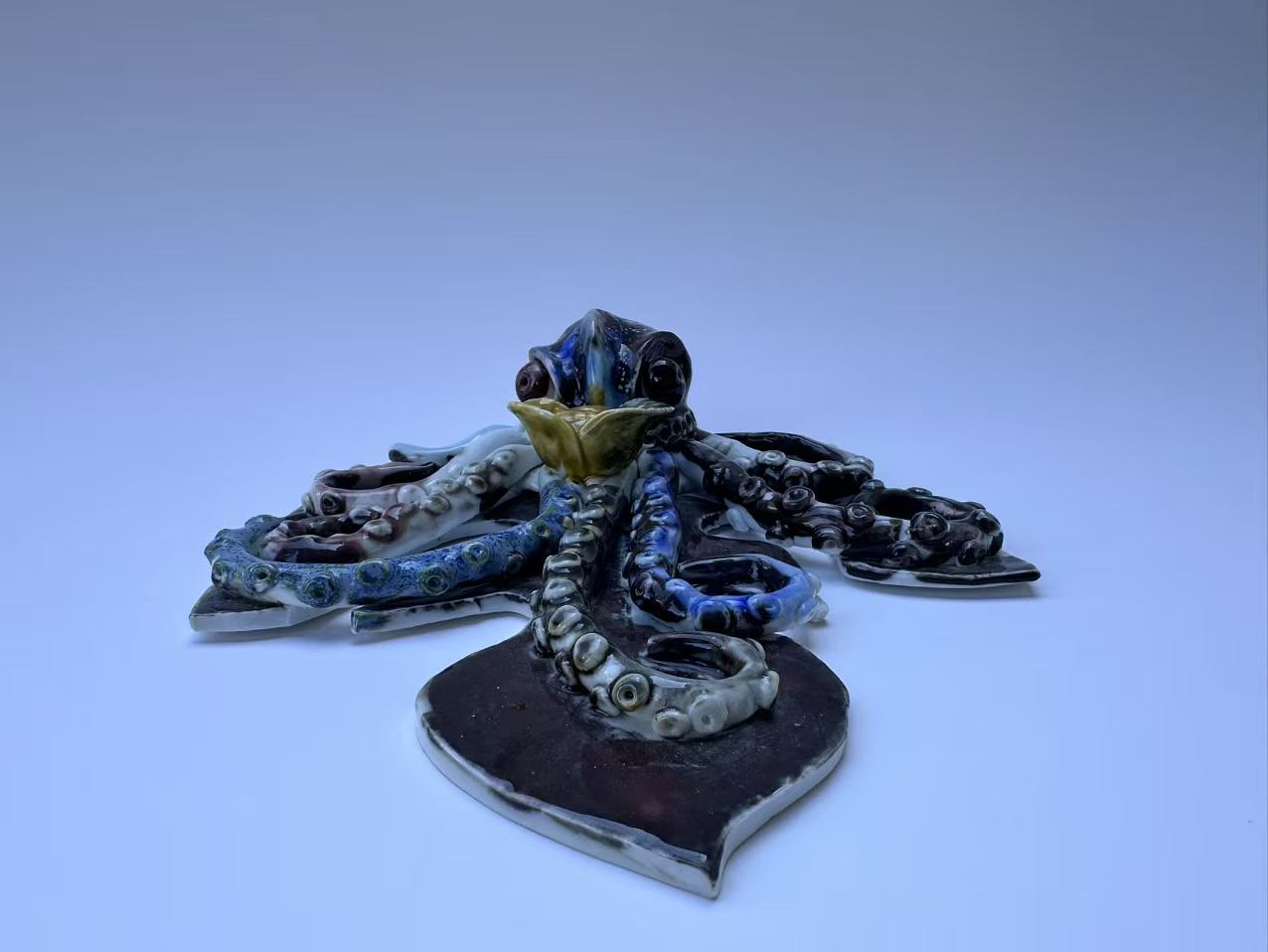 Handmade Colorful Octopus Art Sculpture