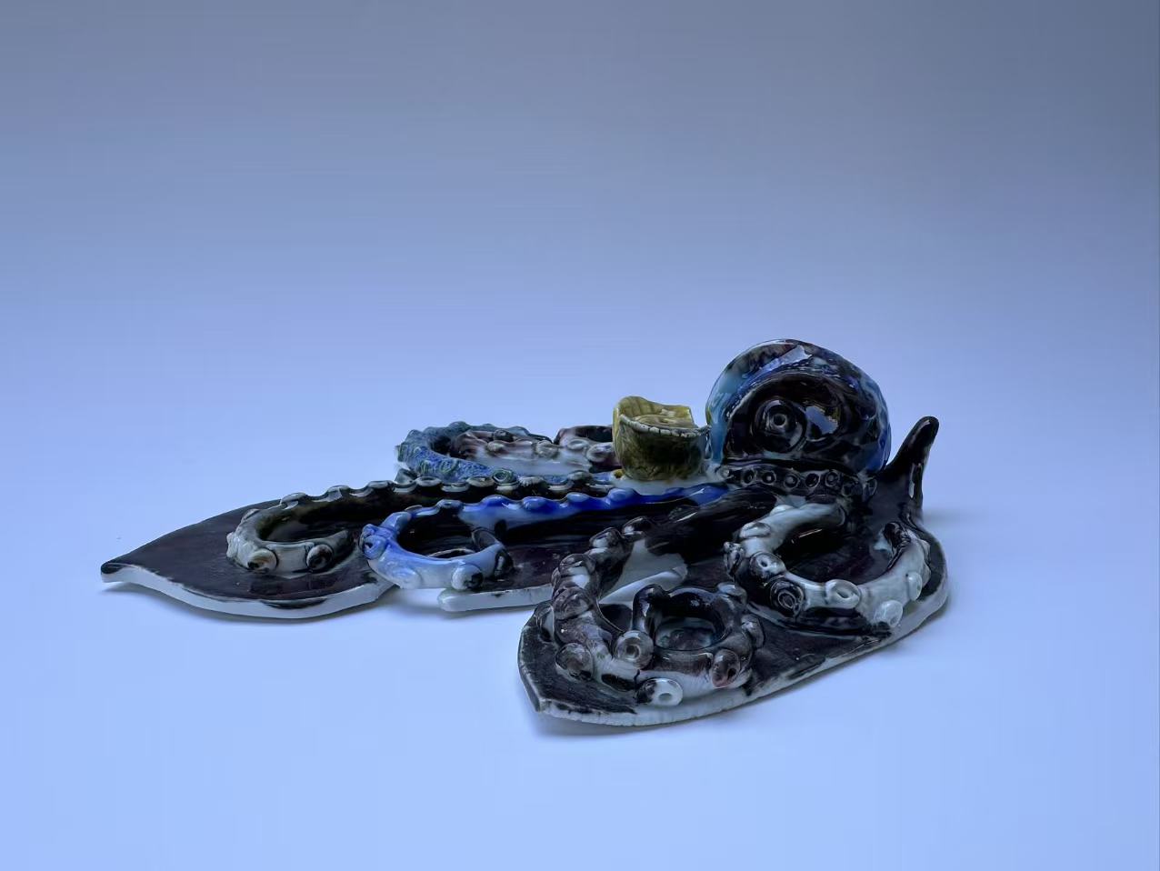 Handmade Colorful Octopus Art Sculpture