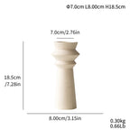 Raw Fired Ceramic Candle Holder | Waisted Pinch Pot Design | Minimalist & Wabi-Sabi Home Decor