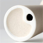 Raw Fired Ceramic Candle Holder | Waisted Pinch Pot Design | Minimalist & Wabi-Sabi Home Decor