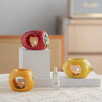 Handmade Fruit Ceramic Aromatherapy Candle Holder - Strawberry, Orange, Lemon for Wax Melts & Essential Oils