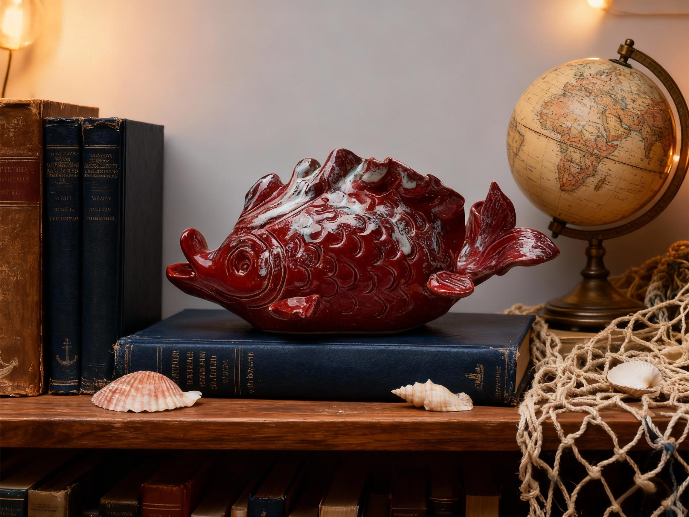 Glazed Red Handmade Fish