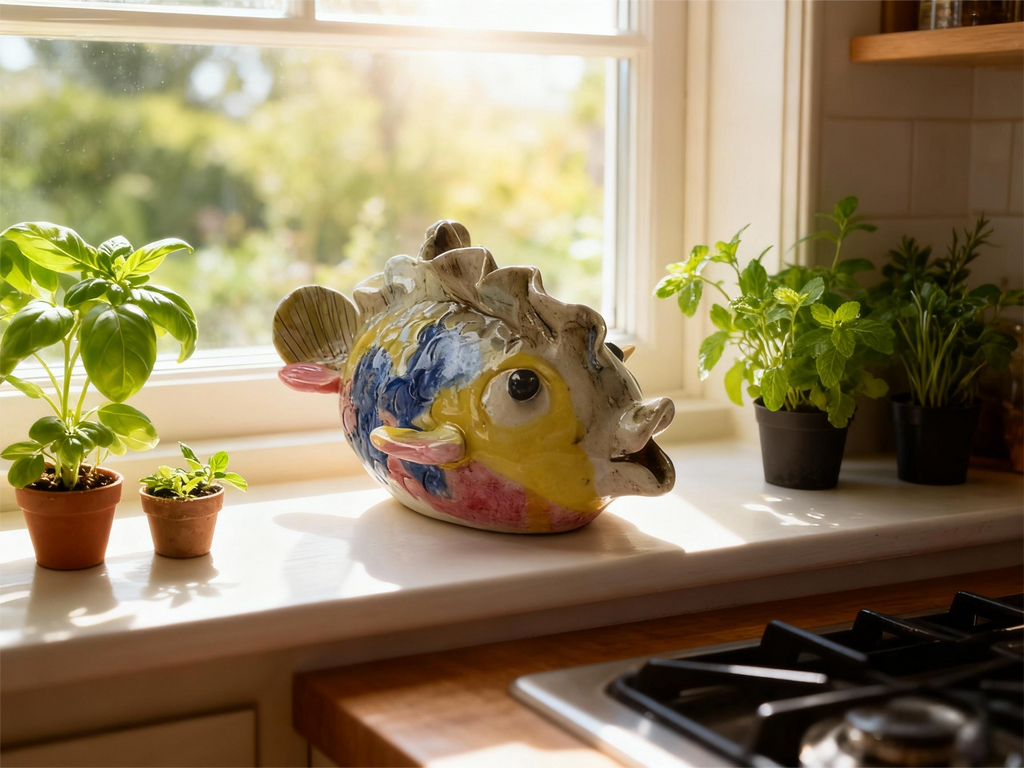 Colorful Scaled Handmade Fish