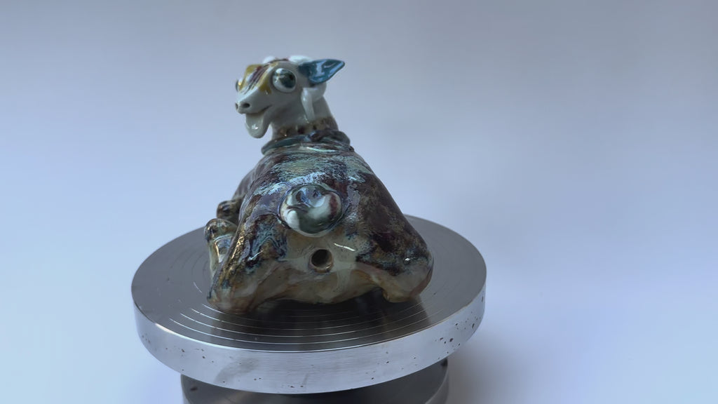 Handmade Colorful Sheep Art Sculpture