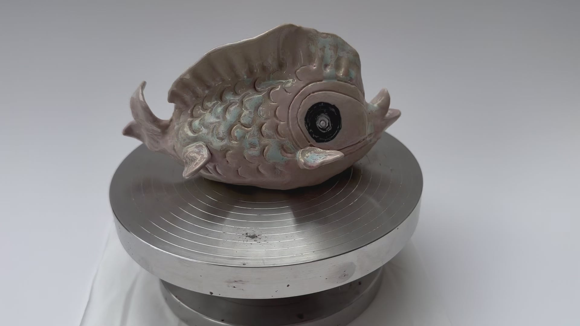 Big-Eyed Lavender Handmade Fish