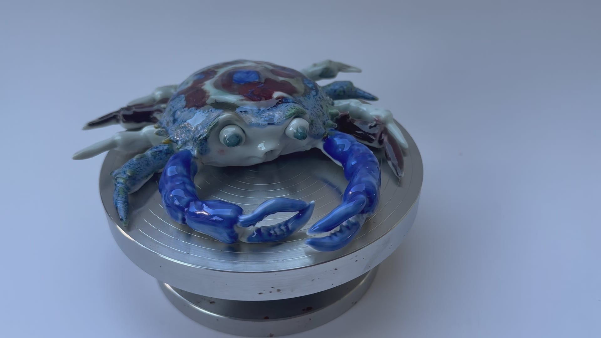Handmade Colorful Crab Art Sculpture