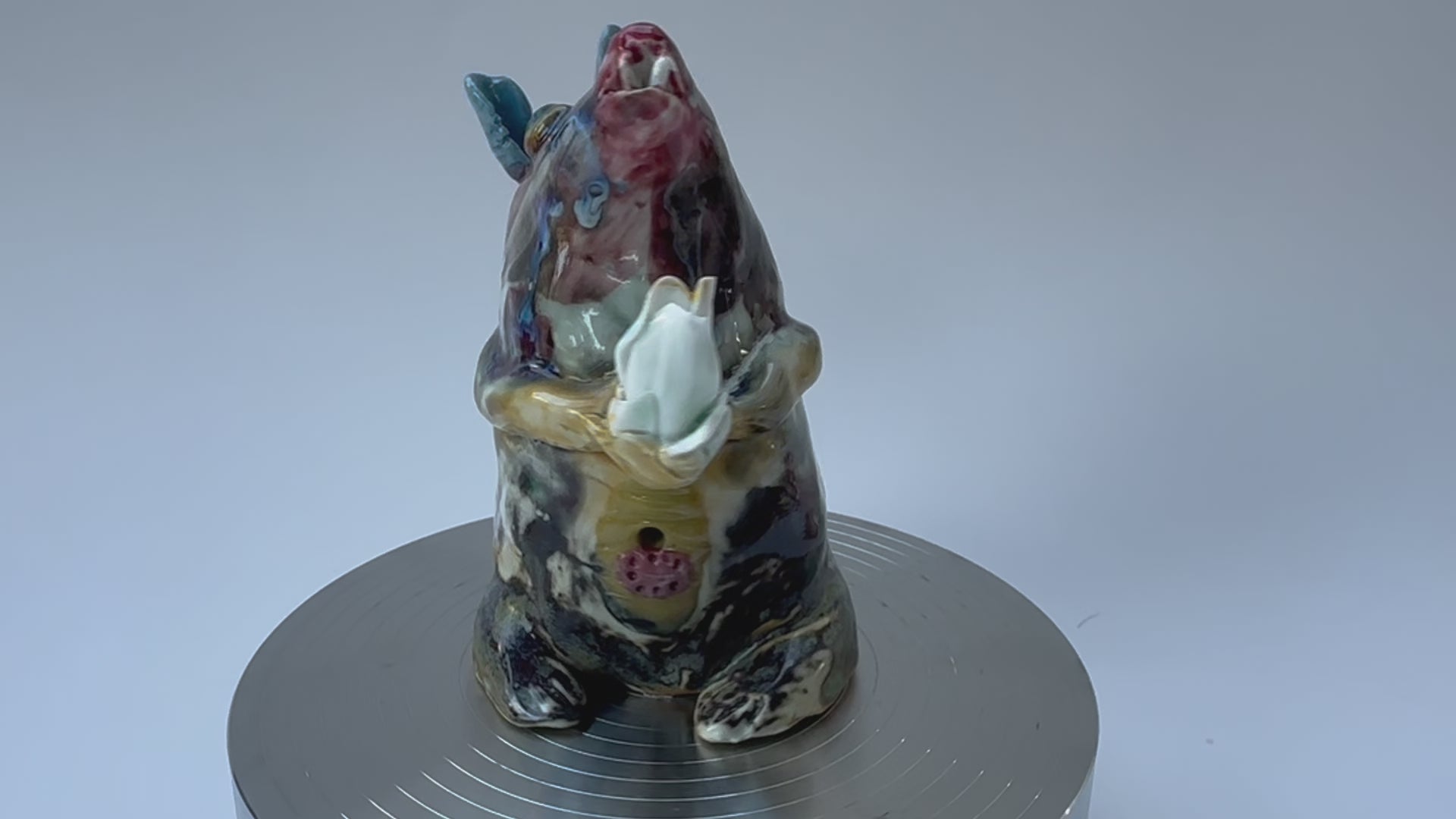 Handmade Ceramic Fantasy Mouse Sculpture