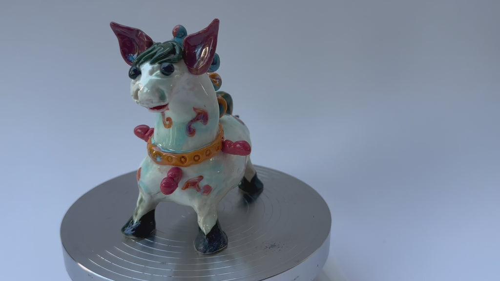 Handmade Colorful Horse Art Sculpture