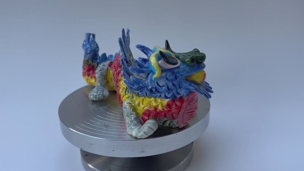 Handmade Colorful Dragon Art Sculpture