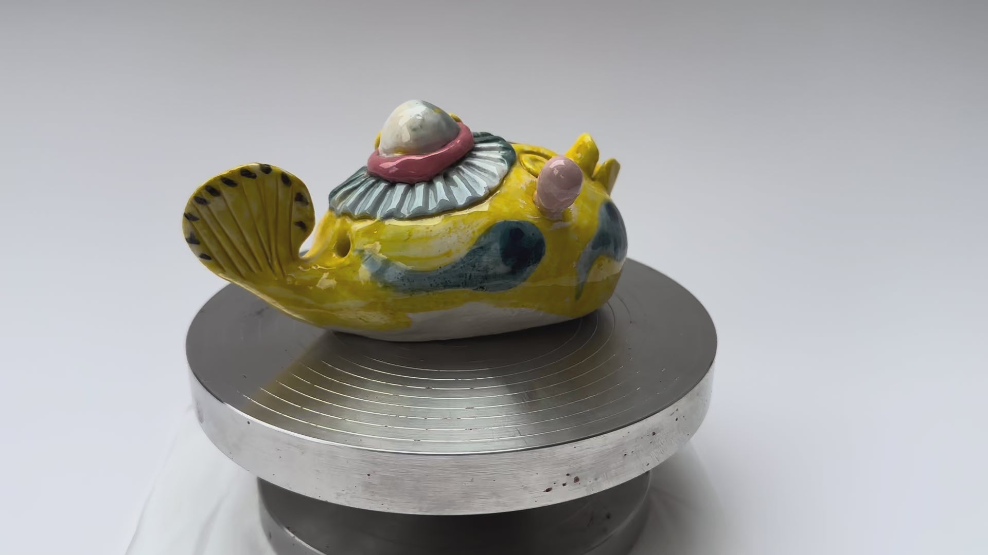 Whimsical Yellow Handmade Fish