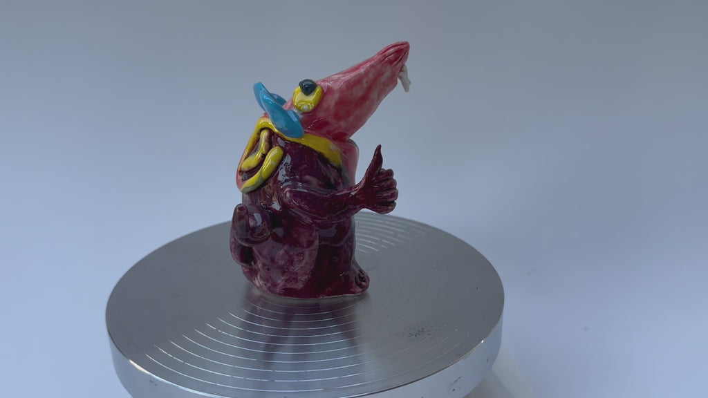 Handmade Ceramic Whimsical Mouse Sculpture