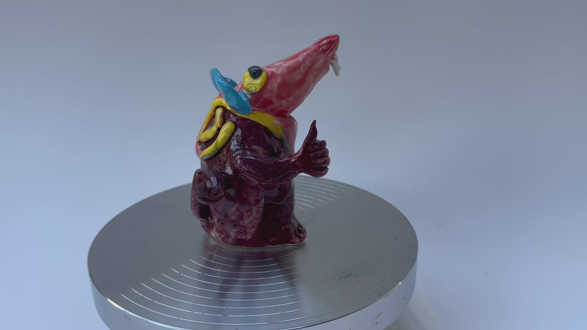 Handmade Ceramic Whimsical Mouse Sculpture